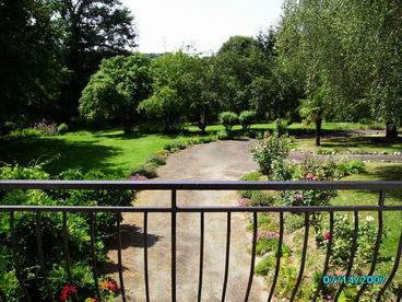 view from livng room accross the lawns