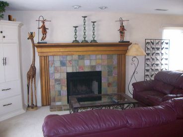 Livingroom with fireplace