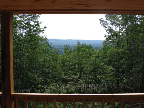 Breakfast view from front deck.