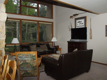 Living Room - Rock Fireplace