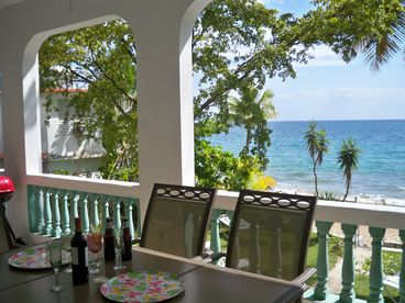 The Porch and View of the Beach