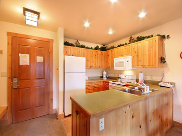 Entryway and River Run kitchen