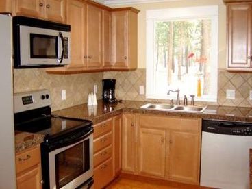 Newly updated kitchen with stainless appliances
