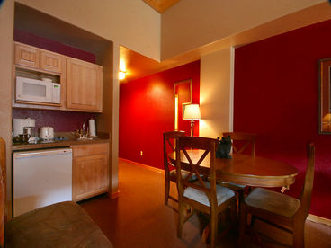 Nicely sized kitchenette and dining area