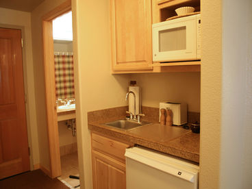 Small kitchenette area inside the condo