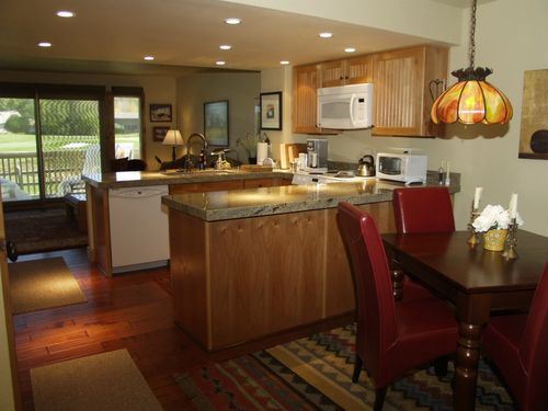 View from Dining Area with Seating for 4 into the Kitchen 