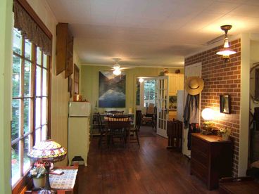 View from front door to dining areaa and sun room