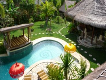 Luxurious Bali Villa Vacation Home Rental  Rumah Santai sets in a generous 1,300 square meters ground at a cul-de-sac of Umalas village.