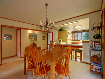 Spacious dining area