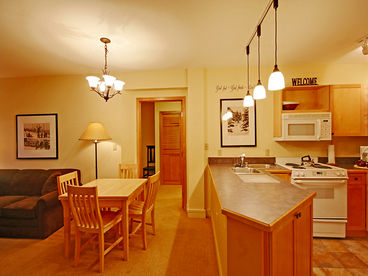 Dining and kitchen area