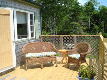 New expanded deck this year offering excellent views of the bay and the islands