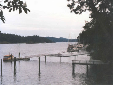 A view to the south on a winter day.