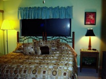 Your bedroom, king... withTV and DVD player