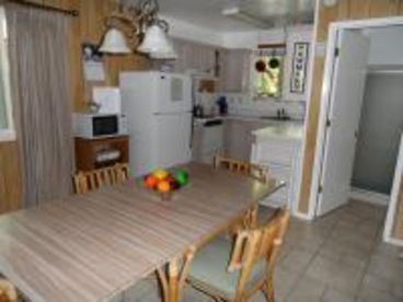 Unit B Dining room, kitchen and bath