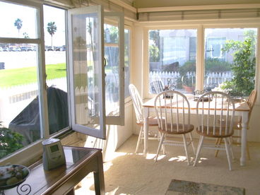 Dining Area looks out to Mission Bay