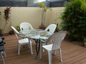 Private, Outdoor Patio, for dining in seclusion.