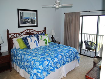 Mater bedroom with screened in porch overlooking harbor, full bath and full walk in closet and dressing room