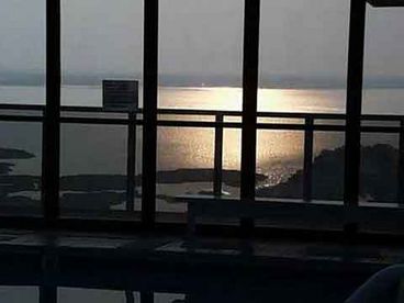 Bay View from Rooftop Pool at Sundown