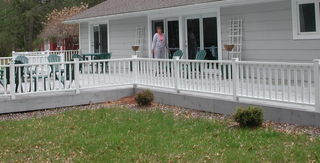 Large Back Deck overlooking the Lake