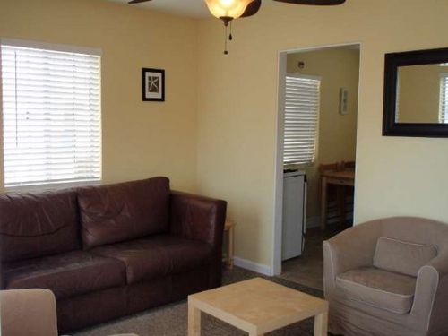 View of Living Room into Kitchen