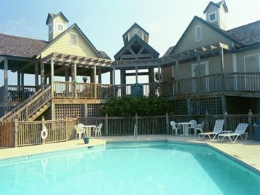 Saint James Beach Club with complete showers and dressing rooms located on Oak Island.