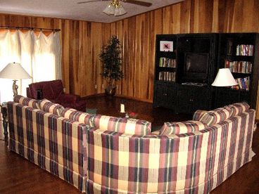 This is one of three large sitting areas in the home.