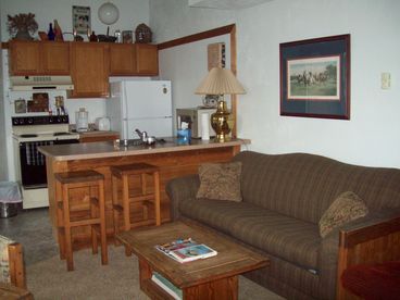 Kitchen and Living room