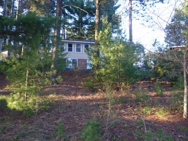 The front of our cottage facing the lake.
Photo was taken from the beach area.