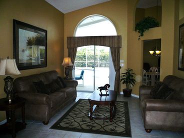 Living room with sleeper sofa
