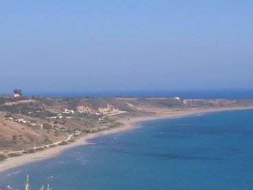 Beach within walking distance of Villa Asterea.