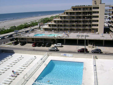 View of the poolfrom the unit