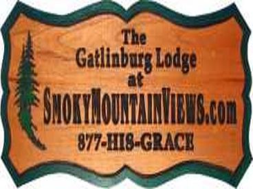 Welcome sign greets guests at The Gatlinburg Lodge at SmokyMountainViews.com