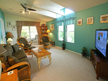 The Den is ideal for all the family and has a Wii game console and 50 inch HDTV