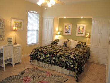 King bed on the master on the main level!