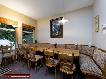 Dining area with seating for 12