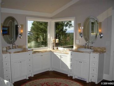 Master bath with Onyx stone