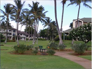 Lush tropical landscaping with palms and flowers, low density buildings, gracious architecture, and its huge greenbelt make Poipu Kai and Manualoha  the most beautiful development in all of Poipu.  
