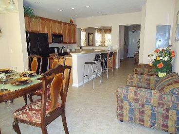 Fully-equipped kitchen and dining area