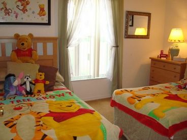 Winnie the pooh themed Twin Room see website