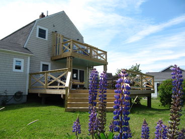 Expansive deck and balcony with spectacular ocean views.