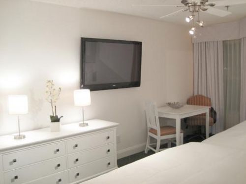 Cozy Bedroom with 50 Inch Plasma TV