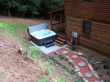 Hot tub area