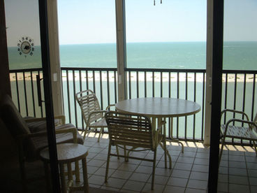 Screened Lanai facing the Beach 