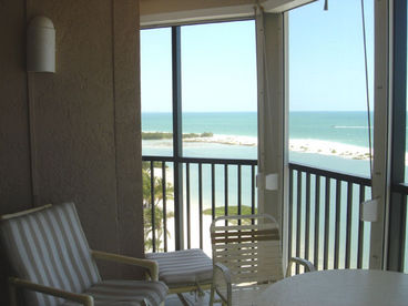 Screened Lanai facing the Beach