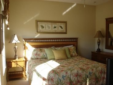 master suite with king bed and inside bathroom