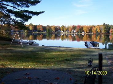 View from living room and outside deck.