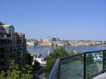 view of Victoria harbor from your balcony