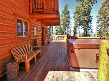 New Deck with 8-Person Hot Tub w/Bluetooth; Entrance/Exit to Ski Run from Deck; View Skiers!
