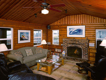 Living Room with gas burning fireplace and flat screen television