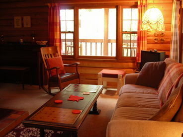 Living room and window to porch